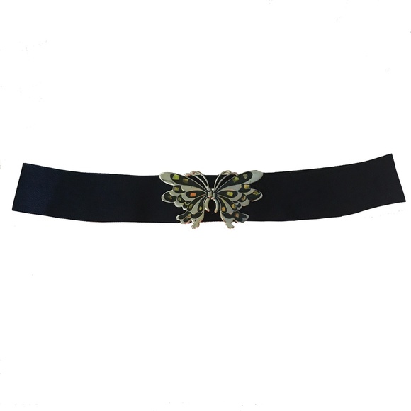 NWOT Butterfly Black Cinch Belt - Picture 2 of 2